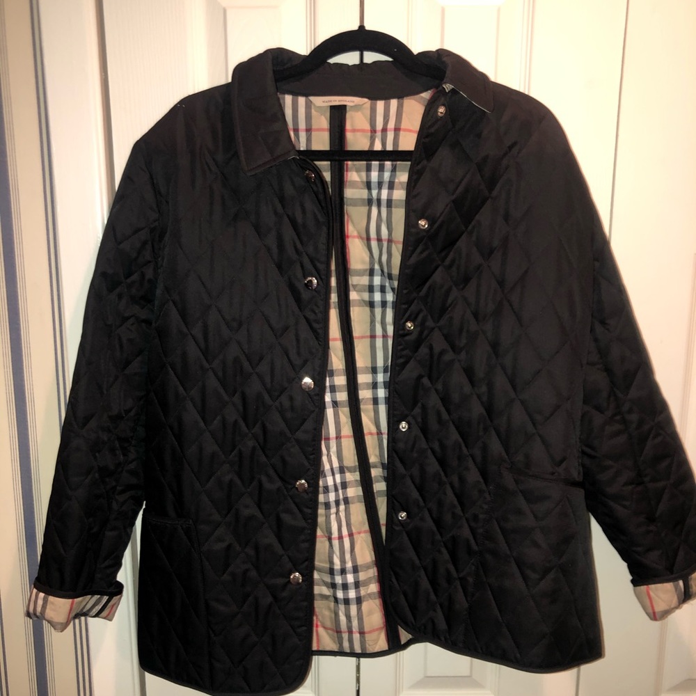 Burberry quilted coat size medium